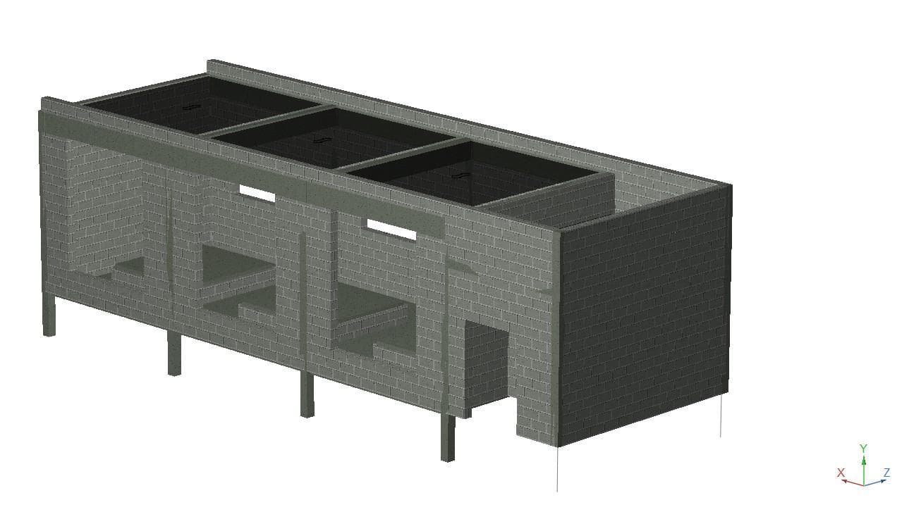 Estructura civil proyectada — Implementación del modelo